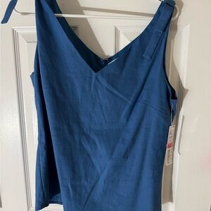 ANTONIO MELANI Blue Sleeveless Blouse